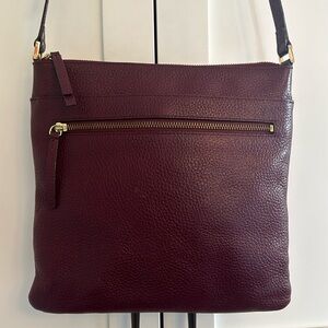 HALOGEN LEATHER CROSSBODY BAG